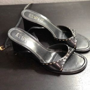 Womens Wedge Heel Ankle Wrap